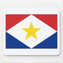 Netherlands Antilles Saba Flag Mousepads