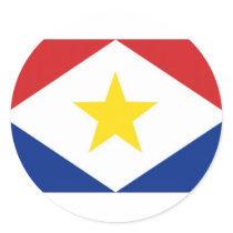 Netherlands Antilles Saba Flag Stickers