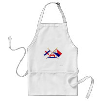 Netherlands Antilles & Sint Maarten Crossed Flags Apron