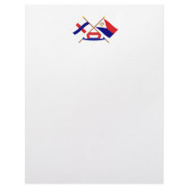 Netherlands Antilles & Sint Maarten Crossed Flags letterhead by Vexillophile Netherlands Antilles & Sint Maarten Crossed Flags letterhead