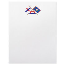 Netherlands Antilles & St. Eustatius Crossed Flags letterhead by Vexillophile Netherlands Antilles & St. Eustatius Crossed Flags letterhead