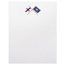 Netherlands Antilles & St. Eustatius Crossed Flags letterhead by Vexillophile Netherlands Antilles & St. Eustatius Crossed Flags letterhead