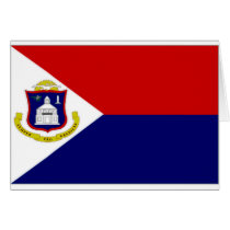 Netherlands Antilles St Maarten Flag Card