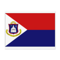 Netherlands Antilles St Maarten Flag Post Card