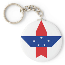Netherlands+Antilles Star Keychain