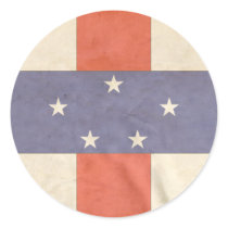 NETHERLANDS ANTILLES ROUND STICKER