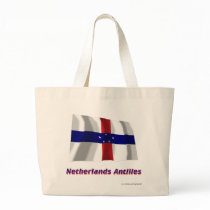 Netherlands Antilles Waving Flag with Name Bags