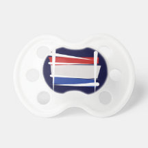 Netherlands Brush Flag Baby Pacifiers