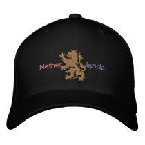 Netherlands cap Gold Lion Cap embroidered hats