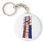Netherlands &amp; Drenthe Waving Flags Key Chain