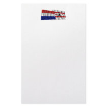Netherlands & Drenthe Waving Flags Stationery Design
