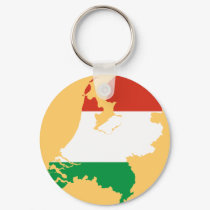 Netherlands Dutch flag map keychains