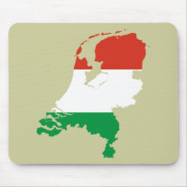 Netherlands Dutch flag map mousepads