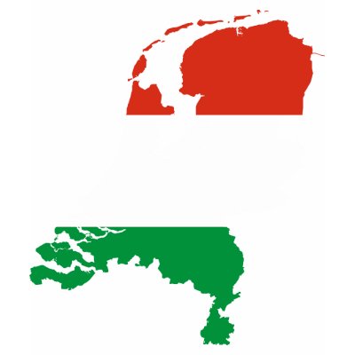 Netherlands Dutch flag map Tshirt by FlagStore