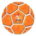 Netherlands Dutch flag Soccer ball gifts stickers