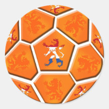 Netherlands Dutch flag Soccer ball gifts Sticker