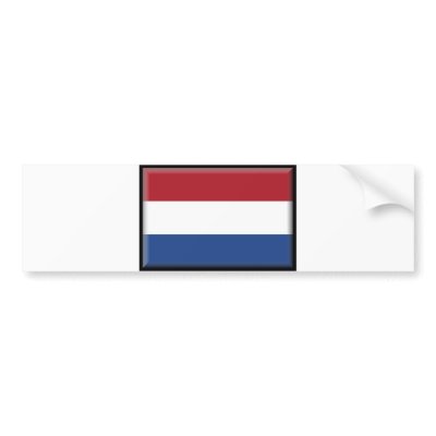 Netherlands Flag Bumper Stickers by jacinto888
