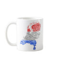 Netherlands Flag-color Map Customizable Mug by FlagAndMap Netherlands Flag-color Map Customizable Mug