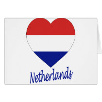 Netherlands Flag Heart cards by Vexillophile Netherlands Flag Heart cards
