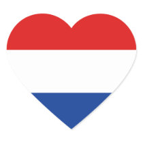 Netherlands Flag Heart Sticker