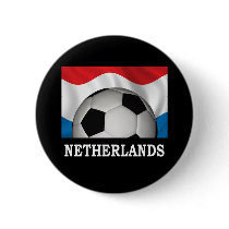 Netherlands Football Pinback Button