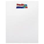 Netherlands &amp; Groningen Waving Flags Customized Letterhead