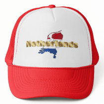 Netherlands (Holland) Dutch flag log gear Mesh Hats