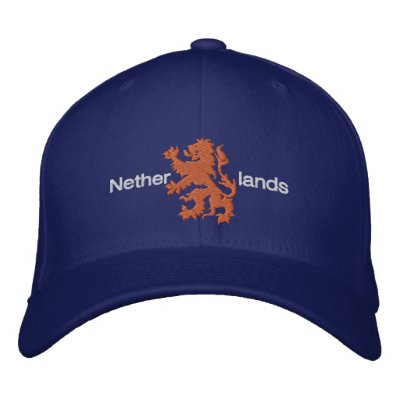 Netherlands oranje Dutch Lion Dark Caps Embroidered Hat by SoccerJersey