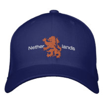Netherlands oranje Dutch Lion Dark Caps embroidered hats