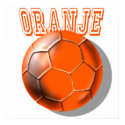 Netherlands Oranje soccer ball Voetbal love posters by SoccerJersey Netherlands Oranje soccer ball Voetbal love posters
