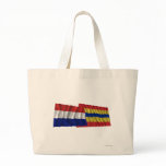 Netherlands &amp; Overijssel Waving Flags Tote Bags