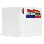 Netherlands &amp; Overijssel Waving Flags 3 Ring Binders