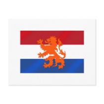 Netherlands Rampant lion Netherlands flag postcards by SoccerJersey Netherlands Rampant lion Netherlands flag postcards
