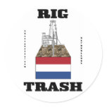 Netherlands Rig Trash,Decal,Groningen Gasfields Round Sticker
