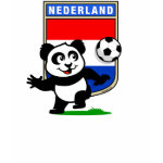 This cute panda loves to play <b>soccer</b>, also called <b>football</b> for the Netherlands! This fun Dutch <b>soccer t-shirt</b> is perfect for anyone that loves to play football or fans that like to root for Holland in matches! Support the Nederland Football Team with this cute t-shirt design!