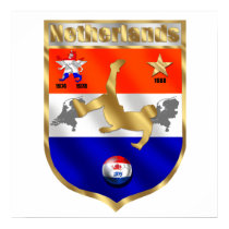 Netherlands Soccer player voetbal sheild emblem posters by SoccerJersey Netherlands Soccer player voetbal sheild emblem posters