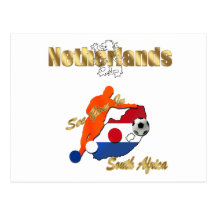 Netherlands soccer team South Africa gifts Post Card