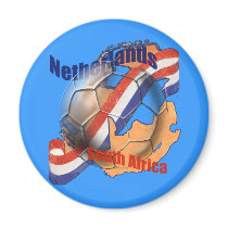 Netherlands South Africa Soccer Ball Dutch flag magnets