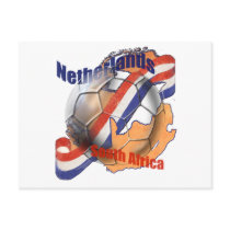 Netherlands South Africa Soccer Ball Dutch flag postcards by SoccerJersey Netherlands South Africa Soccer Ball Dutch flag postcards