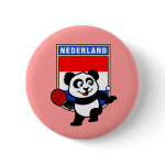 This is a cute shirt for table tennis players and fans. Panda loves to play table tennis in front of this flag of the Netherlands! This table tennis panda shirt is a great gift for table tennis players and fans!