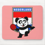 This is a cute shirt for table tennis players and fans. Panda loves to play table tennis in front of this flag of the Netherlands! This table tennis panda shirt is a great gift for table tennis players and fans!