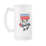 This is a cute shirt for table tennis players and fans. Panda loves to play table tennis in front of this flag of the Netherlands! This table tennis panda shirt is a great gift for table tennis players and fans!