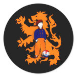 Netherlands Traditional Dutch Clogs Lion Gear Sticker