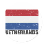 Netherlands Vintage Flag Sticker