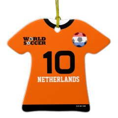 Netherlands World Cup Soccer Jersey Ornament ornament