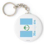 Neuquén flag with name key chain