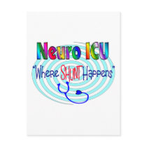 NEURO ICU "Where SHUNT Happens" postcards