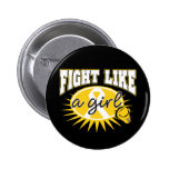 Neuroblasoma Fight Like A Girl Sporty Callout buttons