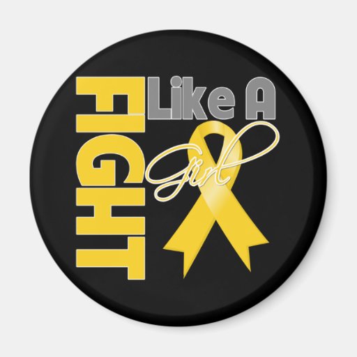 Neuroblastoma Cancer Chic Fight Like A Girl Ribbon Magnet