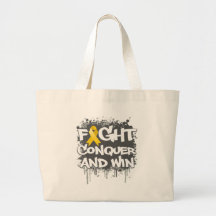 Neuroblastoma Cancer Fight Conquer and Win Tote Bag
